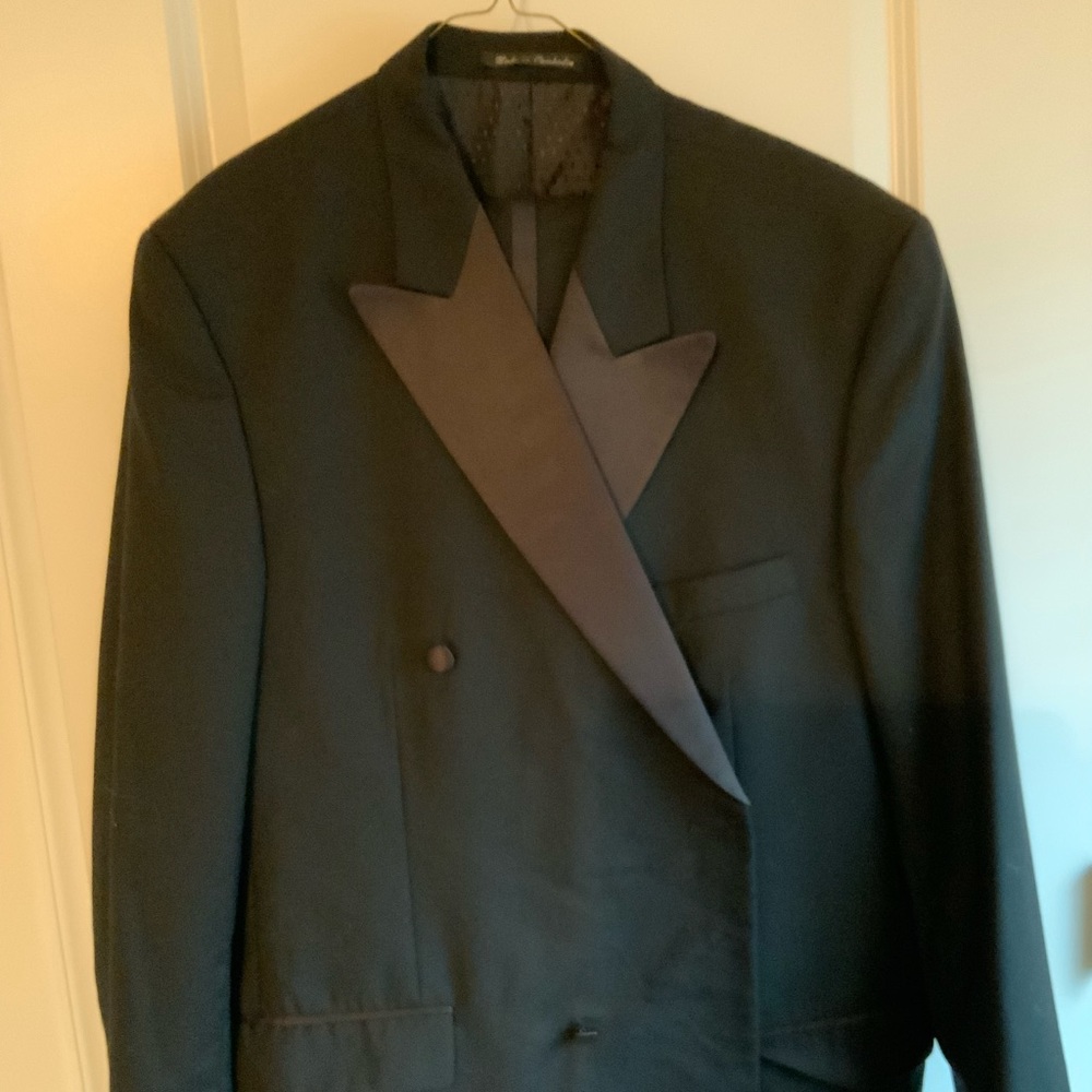 Classic double breasted black tuxedo